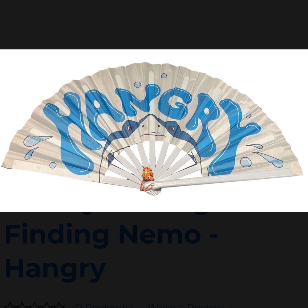 Finding Nemo Hangry Fan - NWT from Disneyland Park